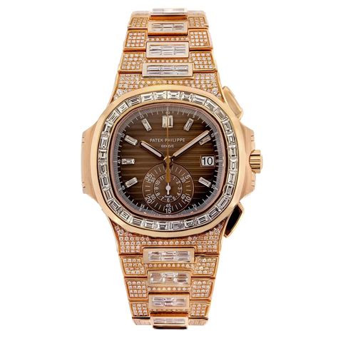 patek philippe nautilus diamond bezel yellow|patek philippe full diamond watch.